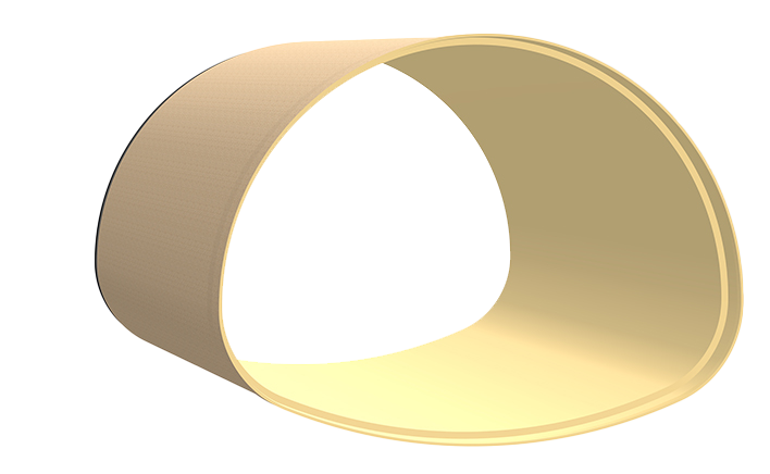 3D drawing of GRP pau line arch pipe solution 1